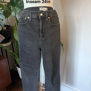 Madewell Charcoal Ankle Jeans